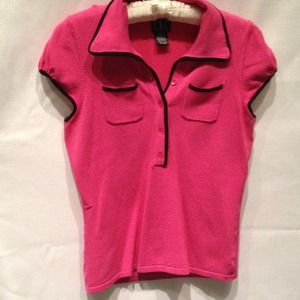 Vibrant pink cap sleeve top