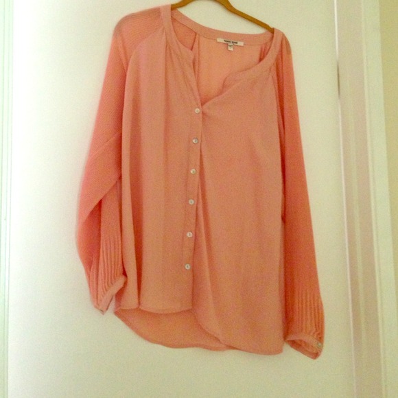 Light pink long sleeve button down
