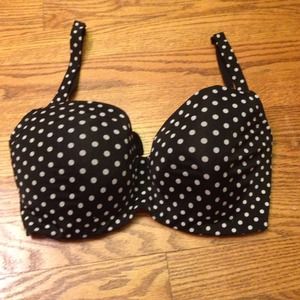 Fashion Bug Black & White Polka Dot 40D Bra
