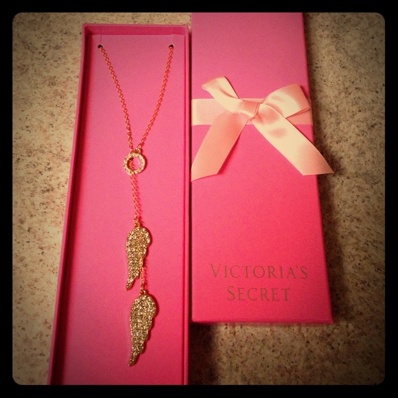 Victoria's Secret Jewelry - Victoria's Secret Gold Angel Necklace