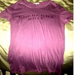 Authentic 100% Burberry brit tee shirt purple