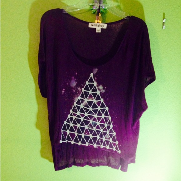 Purple Galaxy Crop Top