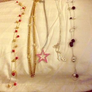 Bunch of different necklaces!