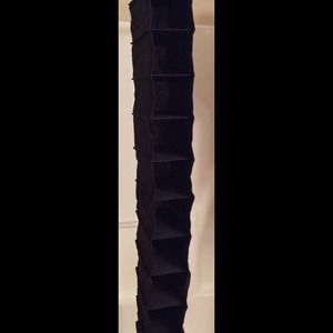 BLlack shoe closet organizer, closetmaid.