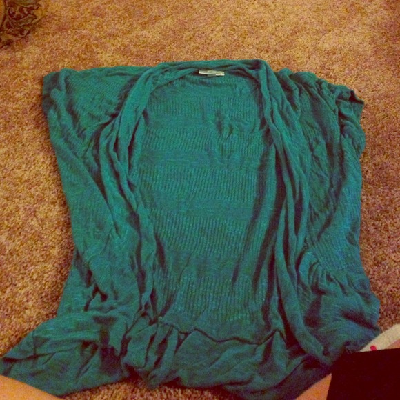 Teal cover up/ cardigan