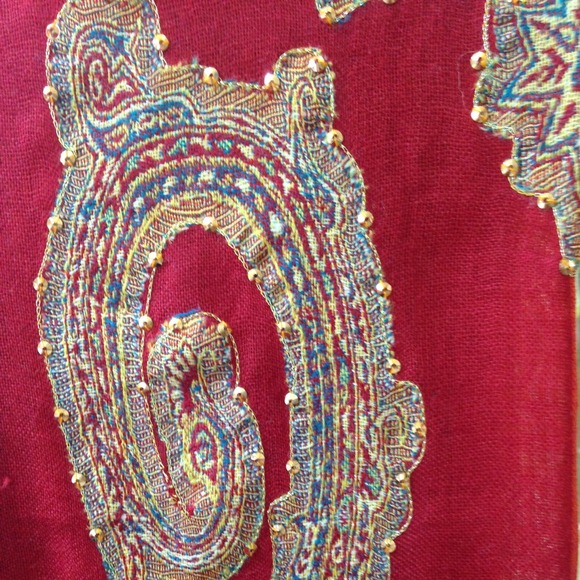 REDUCED)Indian design scarf or say it shawl. NWOT. - Picture 4 of 4