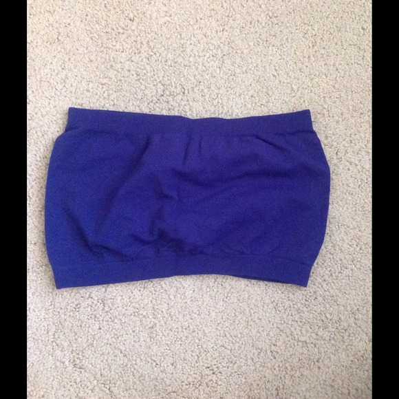 Solid Bandeau in Onent Blue One Size - Picture 2 of 2