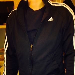 Women's Adidas collared zip up sweatshirt