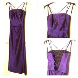 Purple formal two-piece dress. Like new!