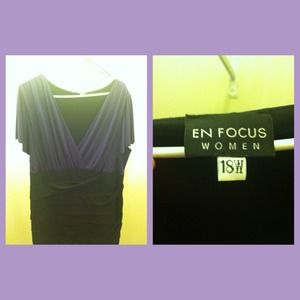 Purple and black bandage dress