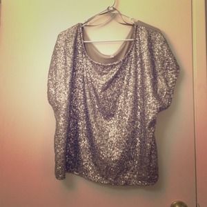 Gold sequin top