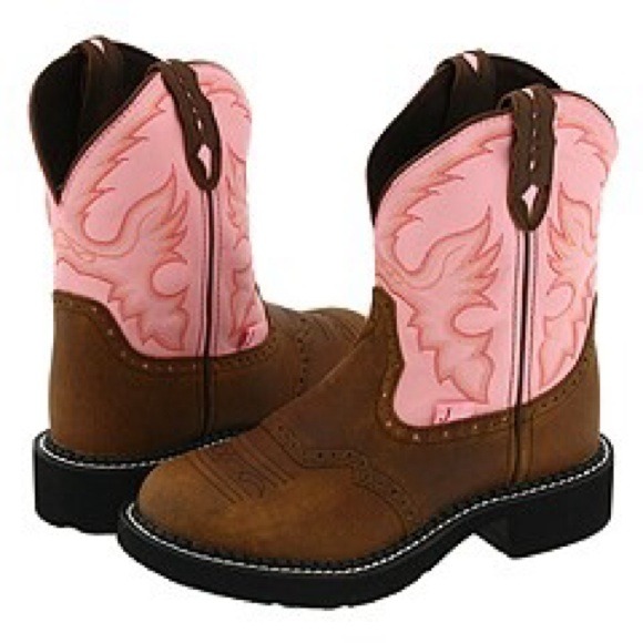 Justin Gypsy Cowgirl Boot (Brown & Pink)