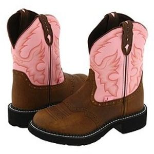 Justin Gypsy Cowgirl Boot (Brown & Pink)