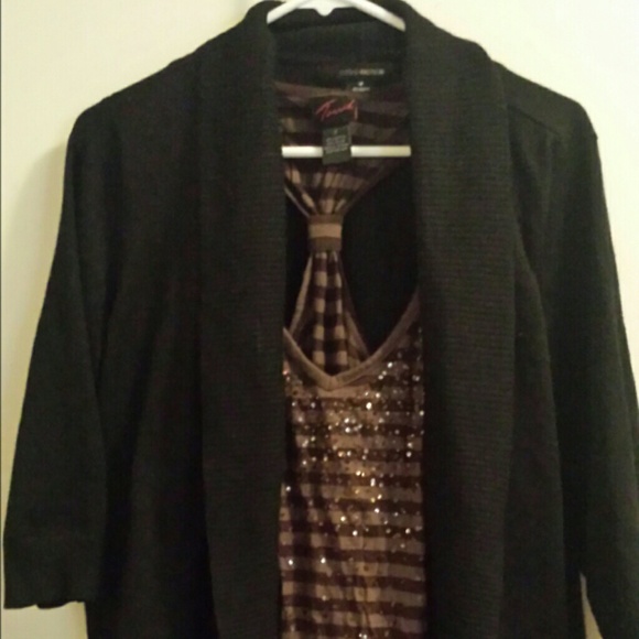 Black cardigan