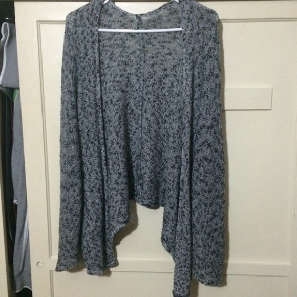 Brandy Melville Speckled Gray Caroline Cardigan