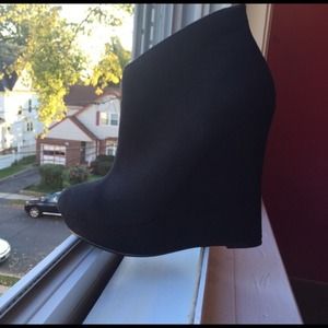 New black Microfiber Ankle Boots