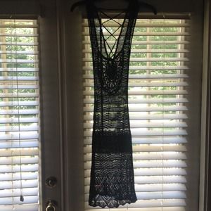 Bebe crochet dress- perfect as a swimsuit cover up