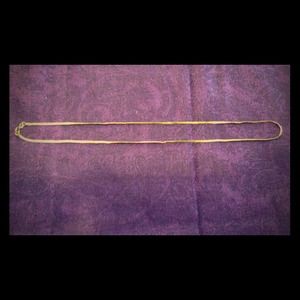 14k gold 18.5 inch necklace AND bracelet. TRADE