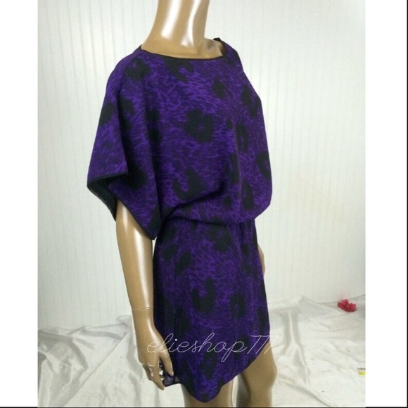 Jessica Simpson Sexy Purple Dolman Sleeve Dress