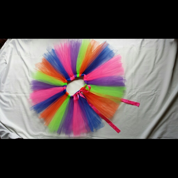 Rainbow skirt girl Tutu