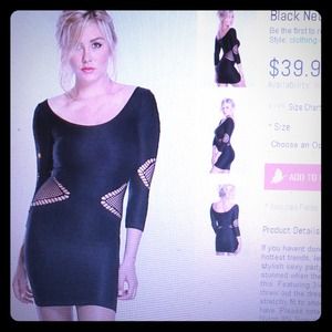 Black sexy dress, worn once on a holiday