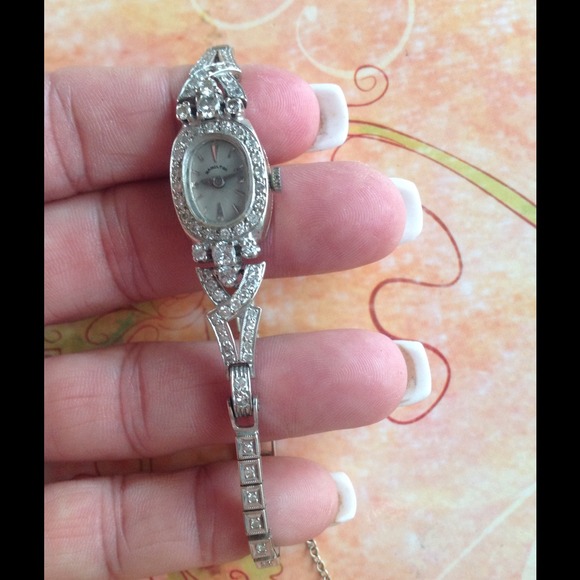 diamond watch bracelet band Antique - Picture 3 of 4