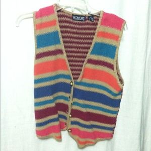 Vintage colorful vest