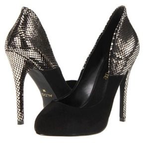 Aldo Firolber Black Metallic Pump