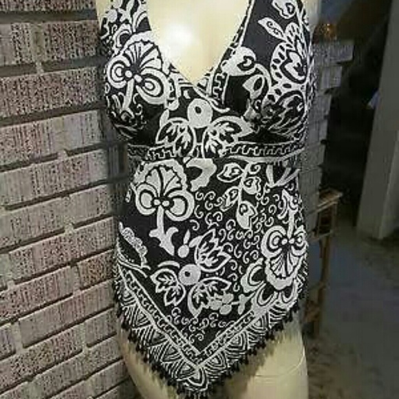 Cache Halter Beaded Top