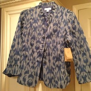 Coldwater Creek blazer size 12. Blue/gossamer.