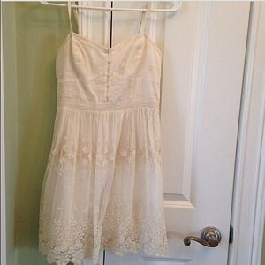 Cream Abercrombie Dress