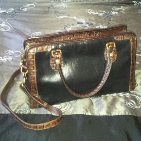 BRAHMIN PURSE LEATHER CROSS BODY BAG DESIGNER TOTE