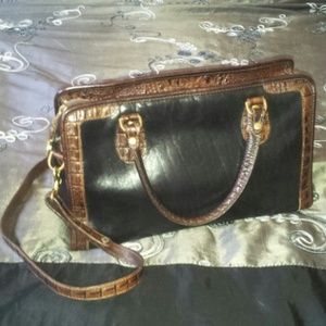 BRAHMIN PURSE LEATHER CROSS BODY BAG DESIGNER TOTE