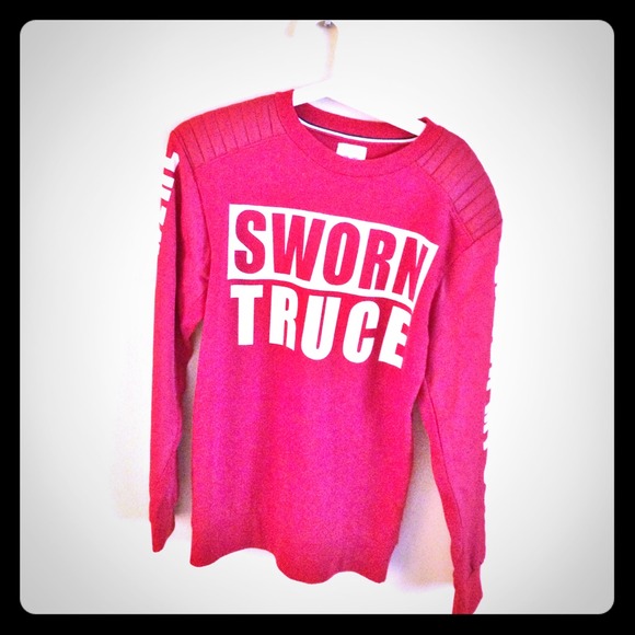 Zara 'SWORN TRUCE' sweatshirt, Limited!!