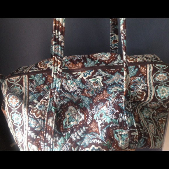 ✨Reduced✨Vera Bradley Java Blue Double StrapDuffle