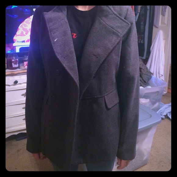 Dark Gray Pea Coat