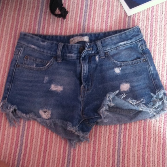 Jean shorts from free people