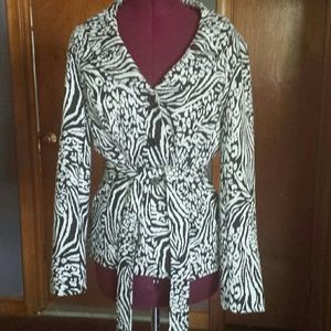 Zebra print jacket