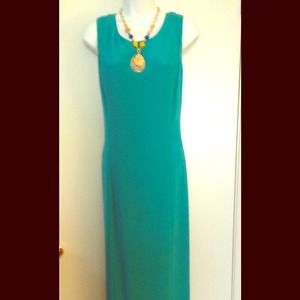 SOLD on eBay...Beautiful 100% silk maxi dress-EUC.