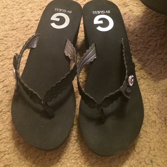 Guess Wedge Flip Flops