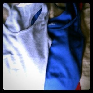 Grey and Blue Tanktops