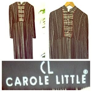 Carole Little vtg Caftan Maxi Dress