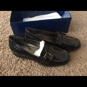 Karen Scott Loafer Dress Shoe  Black Size 8