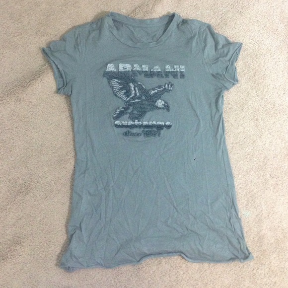 Grey Designer Armani Exchange Tee Shirt