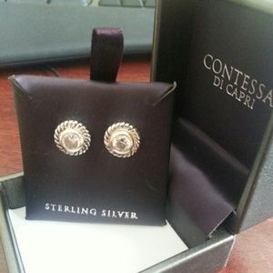 Sterling Silver David Yurman Inspired earings NEW