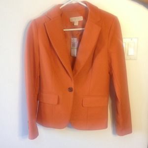 Michael Kors Orange Wool Blazer