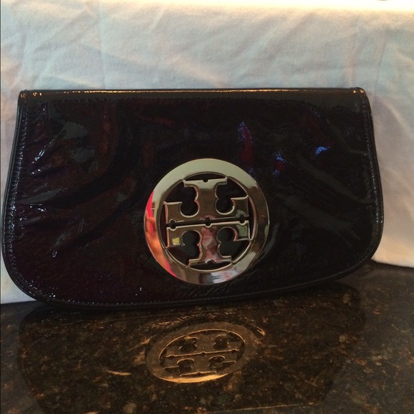 SOLD IN BUNDLE!!  Tory Burch Patent Leather Clutch