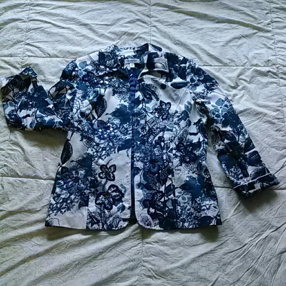 Coldwater Creek Embellished Jacket, SZ 16