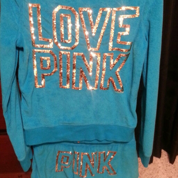 XX SOLD XX VS Pink Hoodie Short Set S XX SOLD XX - Picture 2 of 4