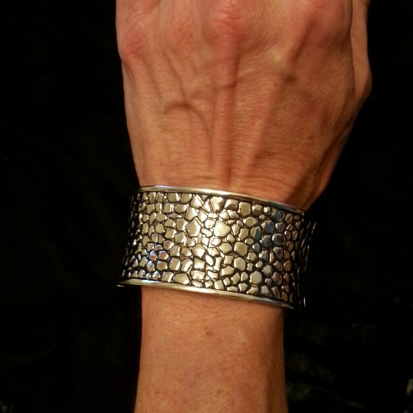 Silver Bangle Bracelet - Picture 2 of 3